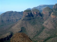 02-The three rondavels in the Blyde River Canyon NP